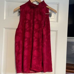 Like New! Bold red with soft flow dress tank top size Large